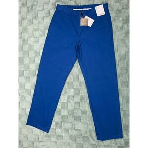 NWT Calvin Klein City Chino Straight Fit Blue Mens Pants‎ 32x30